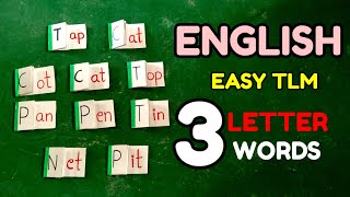 ENGLISH TLM FOR TEACHING SIMPLE THREE LETTER WORDS/ENK/NALIKALI/ENGLISH NALIKALI#TLM FOR ENGLISH