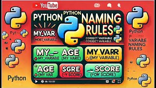 Python ভ্যারিয়েবল Naming Rules Explained! ✅ Avoid These Mistakes 🚫 Beginners GuidePython Variable