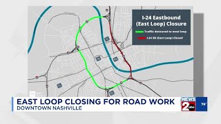 East Loop closing for road work