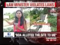 karnataka law min accused of land grabbing the news