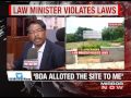 karnataka law min accused of land grabbing the news