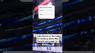 Luka Doncic has been traded to the Los Angles Lakers for Anthony Davis, Max Christie, and a first