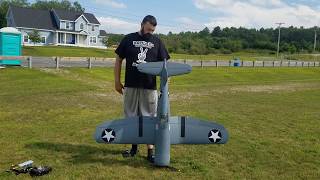 Flightline F4U Corsair, 1600mm Second flight and review