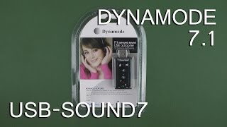 Распаковка Dynamode USB-SOUND7