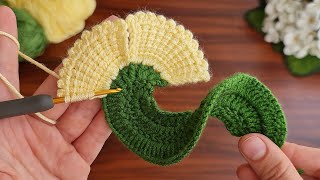 3D⚡💯Crochet Flower💯👌 Very easy crochet rose flower making for beginners. #crochet #flowers