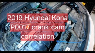 How to check engine timing using oscilloscope | Hyundai Kona P0017