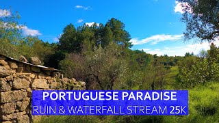 PORTUGUESE PARADISE - WATERFALL, STREAMS, OLIVE TREES & BEAUTIFUL VIEWS, 25,000 EUROS CHEAP PROPERTY