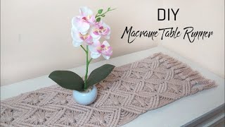 DIY Macrame Table Runner || Macrame Tablecloth