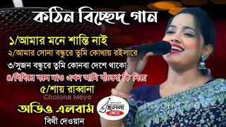 ৫ টি নতুন গান || কঠিন বিচ্ছেদ গান বিথী দেওয়ান bithi dewan audio baul song cholona meye