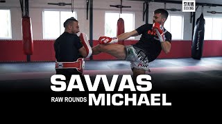 Savvas Michael Muay Thai Pad Work | Siam Boxing | RAW ROUNDS