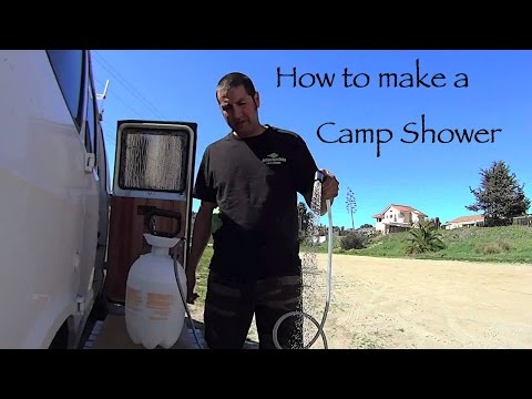 How to Make an Outdoor Portable Camp Shower DIY Living in a Van How to Make an Outdoor Portable Camp Shower DIY Living in a Van
