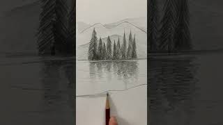 Desenho de Paisagem Fácil de fazer | Tutorial Como desenhar Paisagens