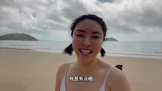 Vanlife房車生活在海南，實現沙灘大海的自由，晚上還能抓螃蟹Vanlife in Hainan, realizing the freedom of the beach#房車旅行 #房車生活 #旅行