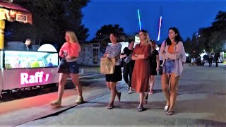 Sunny Beach Night Walk 2023 Bulgaria Summer Walking - Солнечный берег Болгария - Sonnenstrand