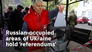 Russia holds ‘sham’ referendums to annex occupied areas of Ukraine