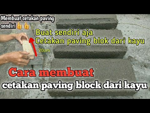 Cara Membuat Cetakan Paving Block - YouTube