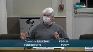 Clarendon Select Board - March 8, 2021