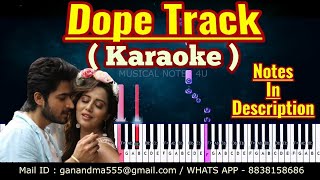 DOPE TRACK KARAOKE | Pyaar Prema Kaadhal | Yuvan | Musical notes 4u