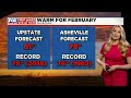 warm air settles in record highs expected thursday