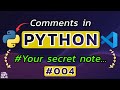 How to Use Comments in Python Code – Making Your Code Clearer | Learn PYTHON from Scratch