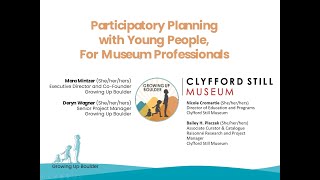 Participatory Planning with Young People, for Museum Professionals