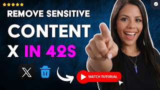 How to DEACTIVATE SENSITIVE CONTENT from X (TWITTER) on ANDROID in 42 S