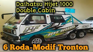 Daihatsu Hijet 1000, 6 Roda Double Cabin .Thn 1985 ,Dijual