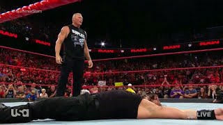 Brock lesnar attacks Roman Rengis wwe mandy nighit raw