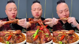 ASMR MUKBANG|CASSEROLE LAMB LEG  PASTORAL HODGEPODGE  ROASTED SPARE RIBS |자이언트 돼지고기 너클|Mukbang|먹방