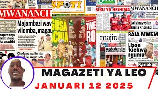 Magazeti ya leo Januari 12/2025 ijumapili asubuhi/magazeti ya michezo leo asubuhi jumapili/simba