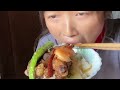 麻辣兔子肉 紫色玉米饼 记录真实生活 mukbang 吃播 吃货