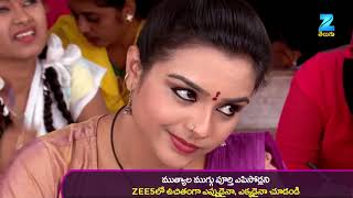 Mutyala Muggu - Telugu Tv Serial - Best Scene - Prajwal, Yamini, Navya rao - Zee Telugu