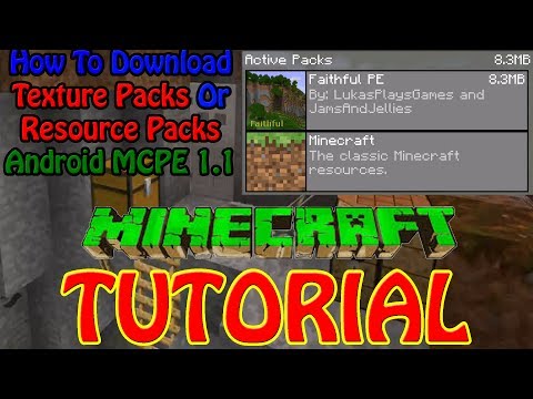 Minecraft PE | How To Download a resource pack/texture pack Minecraft PE | How To Download a resource pack/texture pack