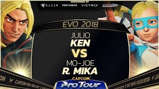 Julio (Ken) vs Mo-Joe (R. Mika) - EVO 2018 - Pools - SFV - CPT 2018