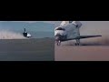 sts 27 landing at edwards two cameras 30 fps hd 1988 12 06 atlantis space shuttle