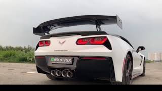 Chevrolet Corvette Stingray C7 w/ ARMYTRIX Valvetronic Exhaust, loud revs \u0026 accelerations!