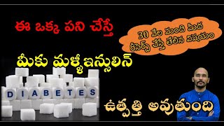 ఈ  ఒక్క పని చేస్తే మీకు ఇన్సులిన్ ఉత్పత్తి అవుతుంది| 30000 మంది మీద రీసెర్చ్|DrMadhuBabuHealthTrends