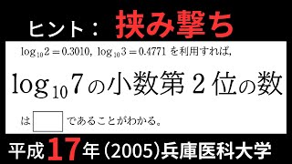 時間を使いガチな小問 #7【兵庫医科大学2005】