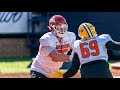 LA Rams OL Beaux Limmer Highlights - Senior Bowl - OC Arkansas Razorbacks