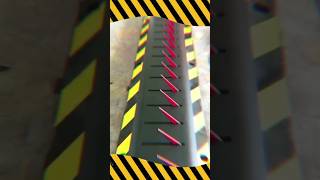 Spike Barrier Puncture Tyres 🚗🚗 #shortvideo #viralvideo