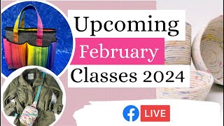 FB Live: February Classes and Events