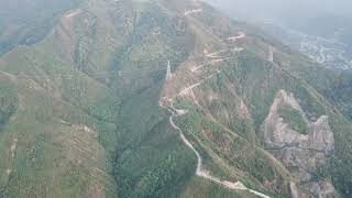 Tang, Han Yu, ancient Languan road over the Qinling Mountains, May 1, 2020，Aerial Photography