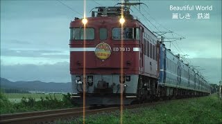 最後の急行寝台　急行「はまなす」　函館駅発車　北海道・青森を走る　　光panasd 58