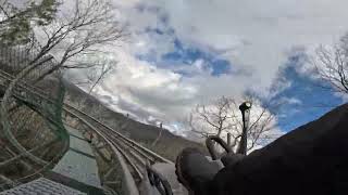 4K 60FPS Wilderness Run Alpine Coaster POV Sugar Mountain, NC