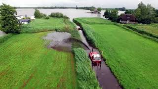 Pruim Baggerwerken B.V. - Bagger direct op het land spuiten