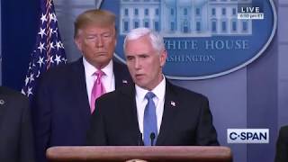 President Trump announces Vice President Mike Pence as Coronavirus Point Person