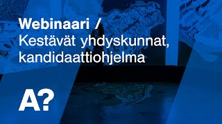 Webinaari | Kestävät yhdyskunnat