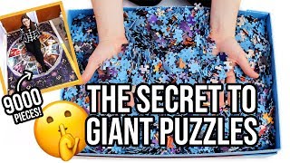 The Secret to Doing Giant Jigsaw Puzzles