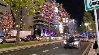 大阪・御堂筋.:* illumination【駅周辺/散策動画】御堂筋 新橋(交差点)～御堂筋→北上～新橋～心斎橋筋商店街・CRYSTA長堀(出入口)/(H＆M)付近までの映像です。