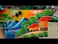 daily challenge 129 rickshaw painting রিকসা আট....easy drawing for beginner